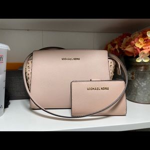 Michael Kors Pink Crossbody with wallet
